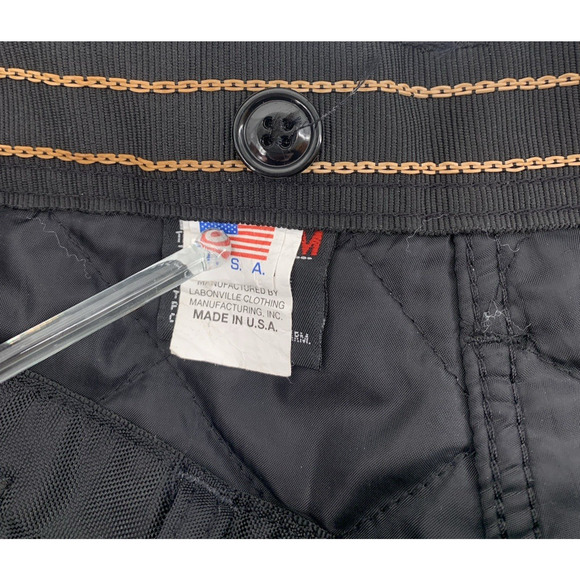 Labonville Insulated Winter Work Pants 34x30 Heavy-Duty Nylon Black USA Made - Picture 9 of 14